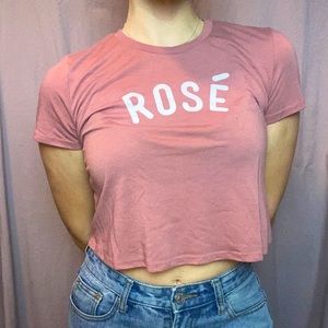 Rosé Pink Crop Top from the original Rosé Mansion